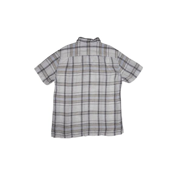 Tommy Bahama 100% Linen Plaid Button Down Shirt Size Large - Picture 7 of 16